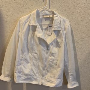 Chico's Denim Moto Jacket (NEW)